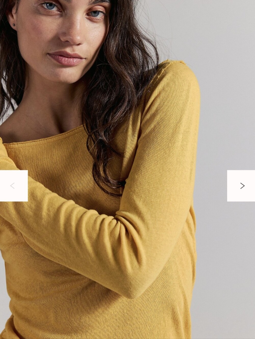 We The Free Most Loved Long Sleeve Boatneck Tee in Golden Yellow